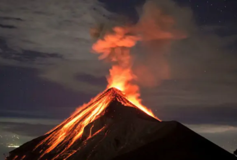 火山在地球中形成的原因