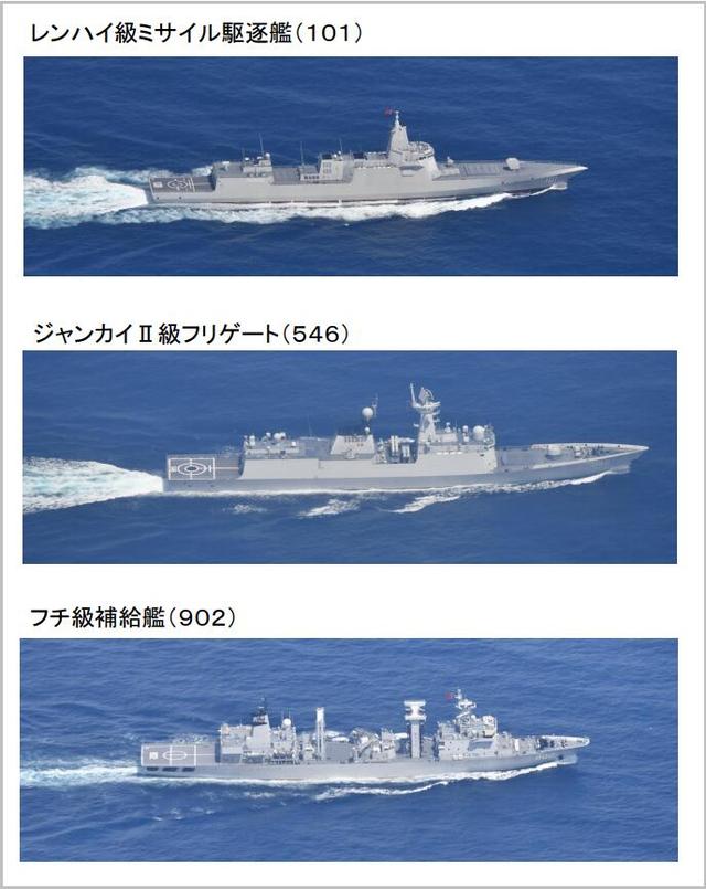 中国海军霸气穿行对马海峡（穿航对马海峡北上进入日本海）