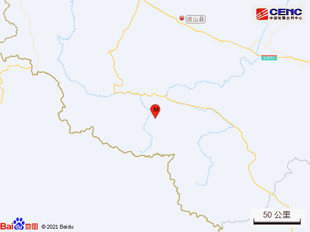 新疆和田地区发生5.0级地震（震中位于北纬36.09度，东经77.78度）