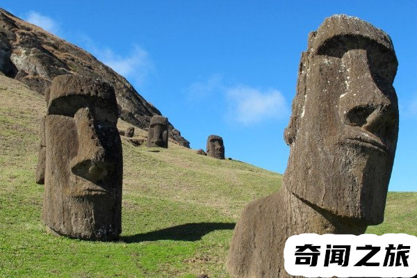 复活节岛的石雕像（岛上面的石像数量高达1000多尊）