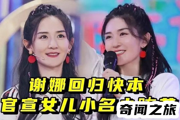 网传谢娜二胎产女于2019年1月1日官宣喜讯(小名叫小咘芽)