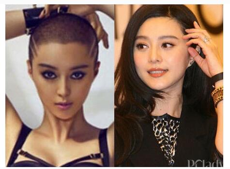盘点为戏真剃光头的女明星各种脸型光头效果图片