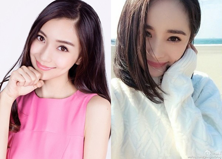 angelababy和杨幂关系 2人却意外撞脸