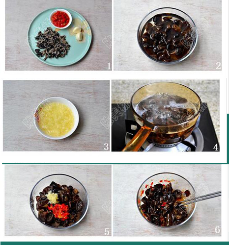 酸凉拌木耳的做法大全