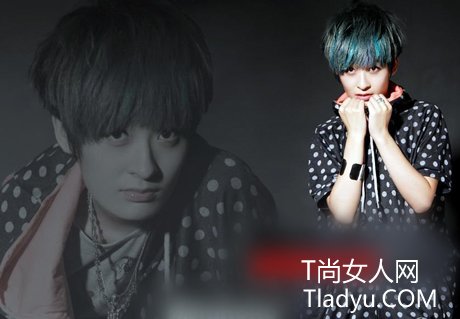 曾轶可最新个性挑染短发发型