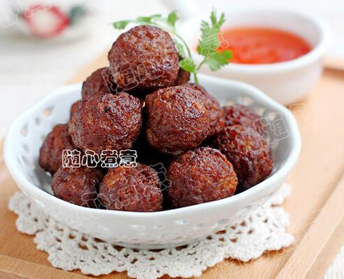 油炸肉丸子的做法大全图解