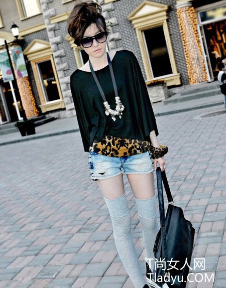 时尚MM 早秋两件套层次混搭