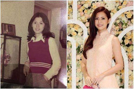任容萱和任妈超级像,简直就是复制粘贴