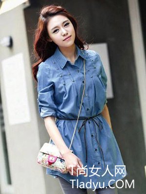 牛仔衬衫 搭出boyfrenid风格