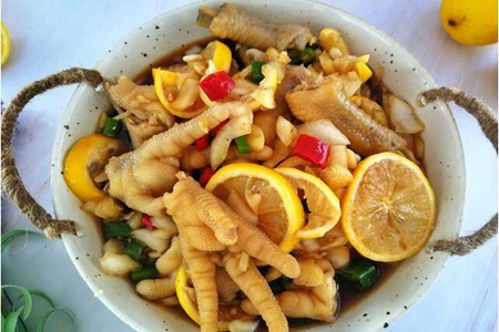 柠檬鸡爪的做法