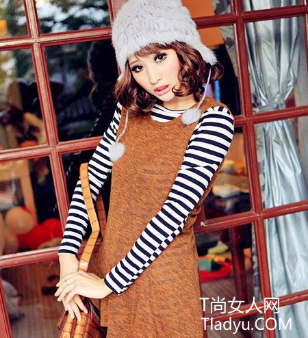 时尚MM 早秋两件套层次混搭