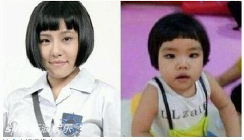 看小孩撞脸明星对比照大全集