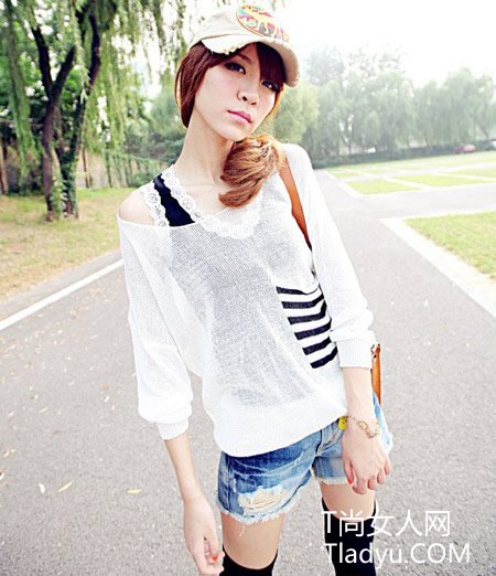 时尚MM 早秋两件套层次混搭