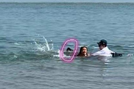 江映蓉海边拍摄MV险些出事,原来七月现男友李现也经历过