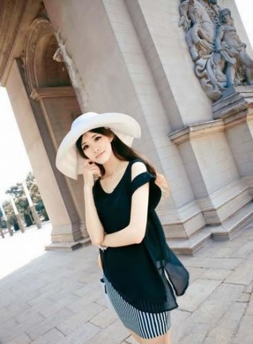 林志玲随性清新搭 打造甜美小潮妞