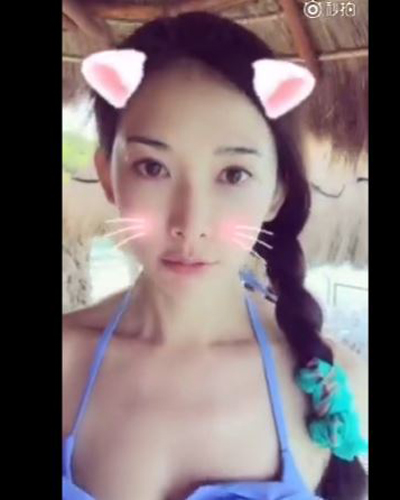 林志玲深夜娇俏自拍