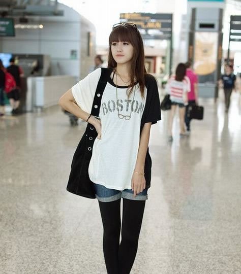 盛夏潮妞清纯T恤美搭风