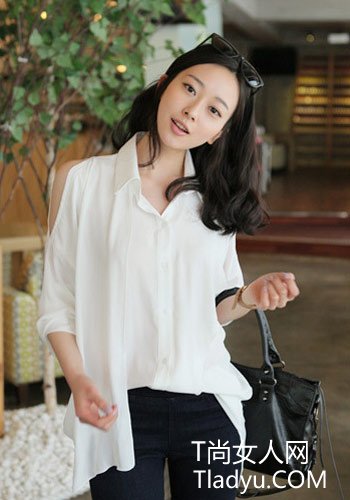 街头个性派 百搭衬衫职场女性休闲装