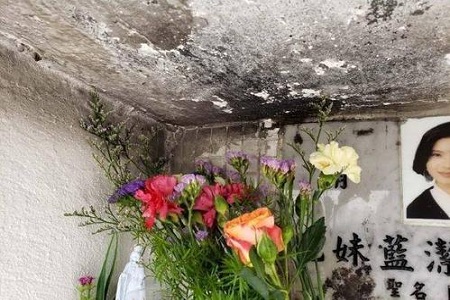 蓝洁瑛墓碑被熏黑受损,网友:请尊重逝者信仰