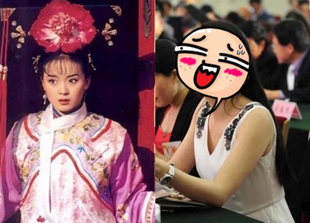 晴格格王艳婚后转趋低调公开活动的福态模样