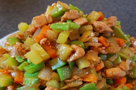 佛手瓜的做法,鸡胸肉炒佛手瓜的做法低脂素菜