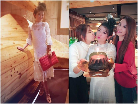 Selina35岁生日快乐!SHE合体根本女大学生