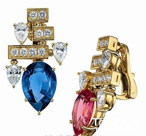 提升女王气质 显示超大宝石耳钉 