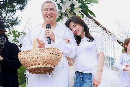 张庭老公被认成奶奶，林瑞阳发福竟透着一股慈祥味