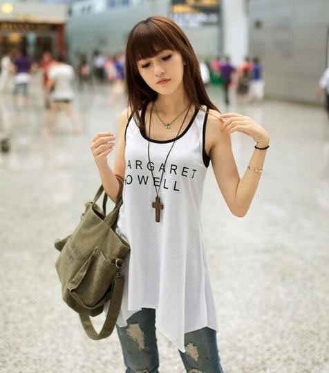 盛夏潮妞清纯T恤美搭风