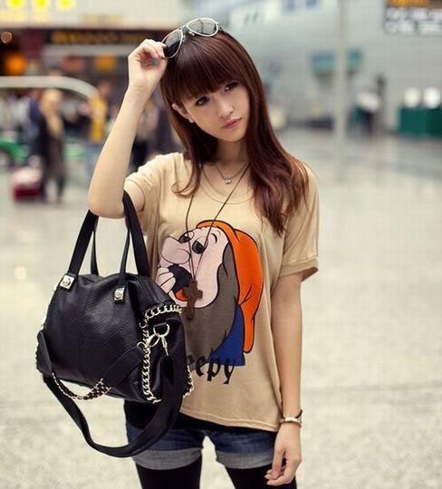 盛夏潮妞清纯T恤美搭风