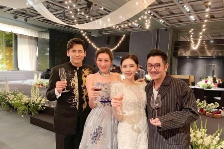 秋瓷炫于晓光婚礼现场曝光,夫妻同框牵手深情对视