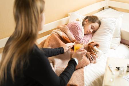 孩子得感冒了，宝妈们要多注意饮食和保暖