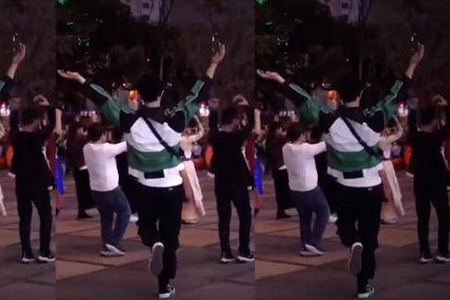 张艺兴混入人群跳广场舞,化身张大爷疯狂踩点毫无违和感