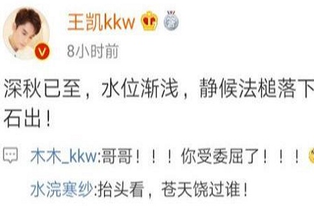 演员王凯澄清不雅视频传闻 发文表示：静候法槌落下