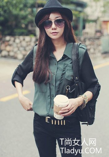 早秋美搭 欧美范儿