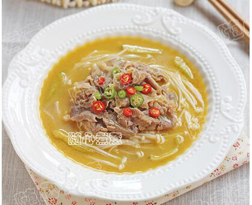 酸汤肥牛金针菇的做法大全