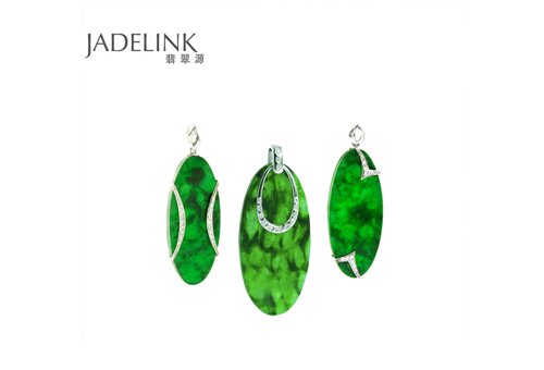 翡翠柔美绽放源豹纹花青系列珠宝