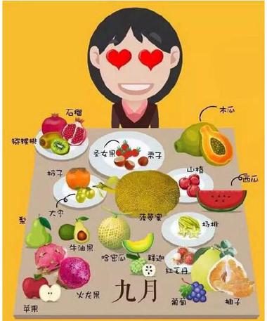 一年四季水果上市时间表大全