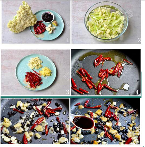 家常素炒菜花的做法大全