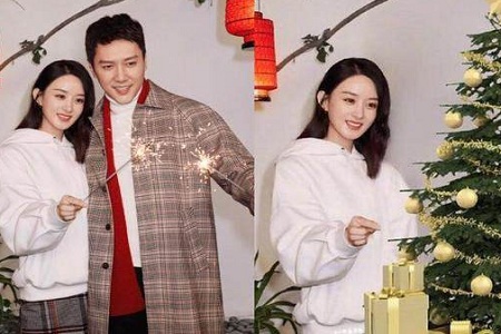 赵丽颖冯绍峰罕见合体，冯绍峰被P成圣诞树，原来我不配！