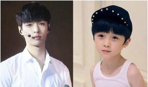 看小孩撞脸明星对比照大全集