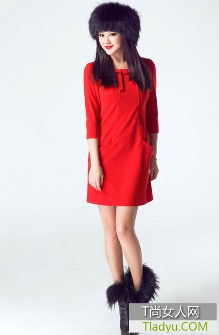 圣诞聚会礼服 高贵典雅女人味儿