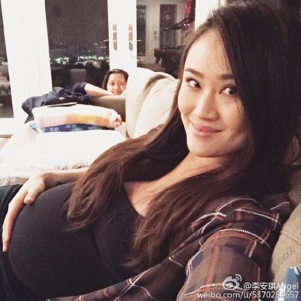 奥莉妈妈为什么说英语 奥莉妈妈李安琪怀孕大肚照