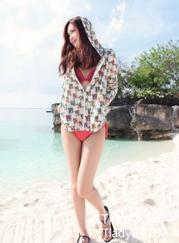 清爽女人味的水纹图案连衣裙