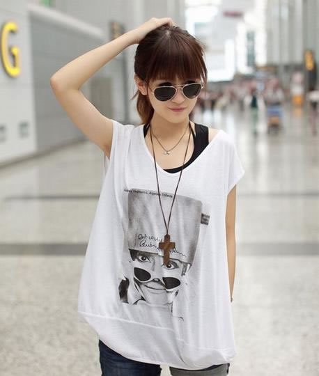 盛夏潮妞清纯T恤美搭风