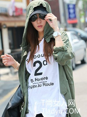 秋天巧妙搭配变身街头高挑女孩