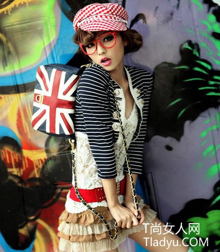 时尚MM 早秋两件套层次混搭